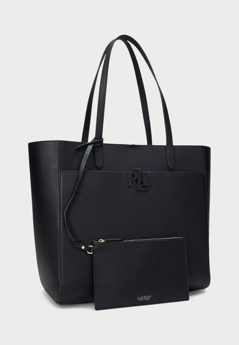 Lauren Ralph Lauren Black Cmryn Large Recycled Tote Bag