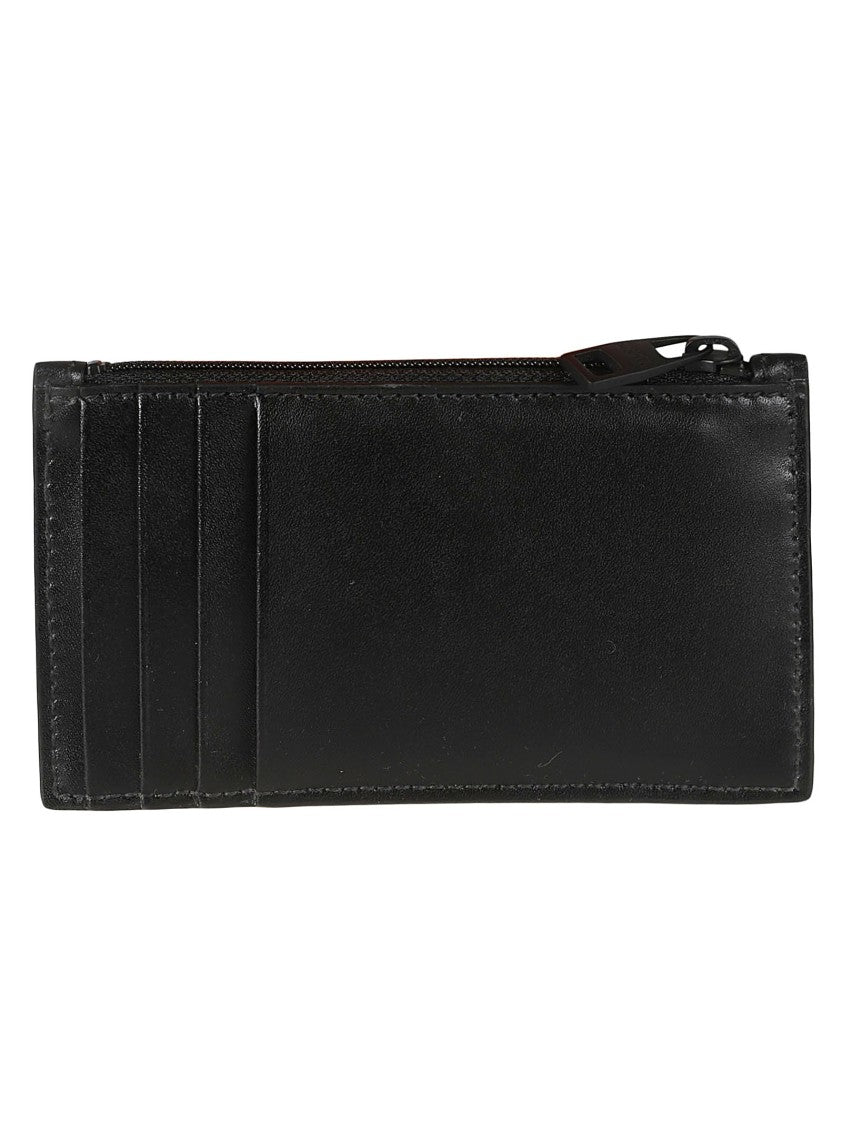 Alexander Mcqueen Calf Leather Wallet With Design
