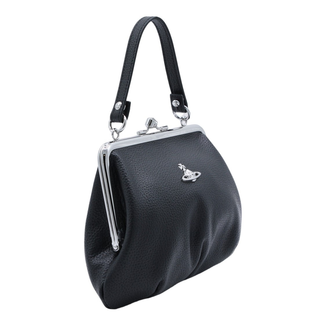 Vivienne Westwood Structured Handbag With Pebbled Texture