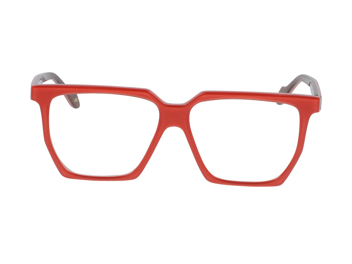Kador Red Charlize Light Oversized Square Eyeglasses