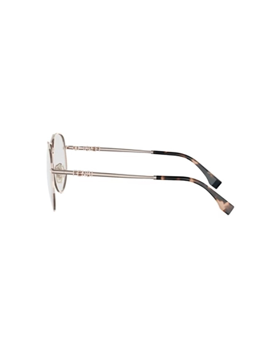 Fendi Gold Fe50142u Oval Metal Adjustable Frames