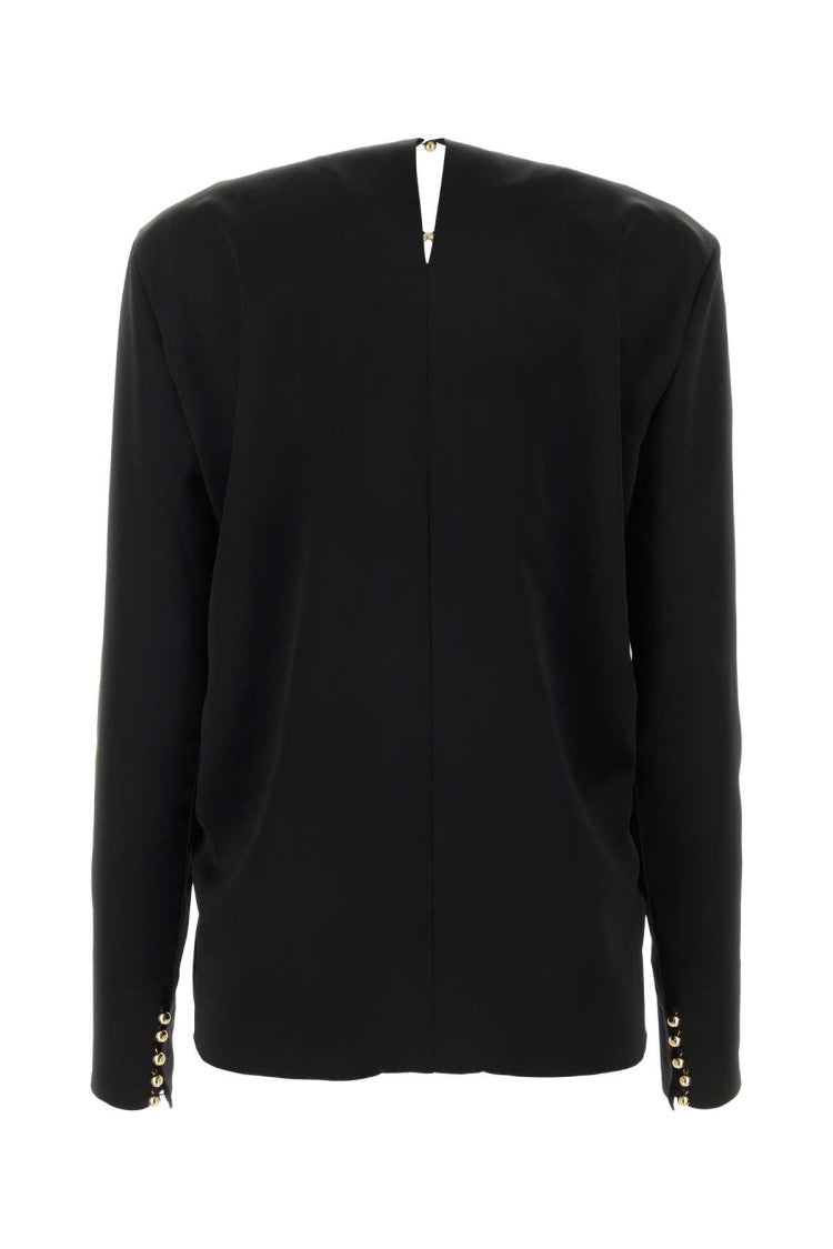 Lanvin Black Triacetate Blend Blouse