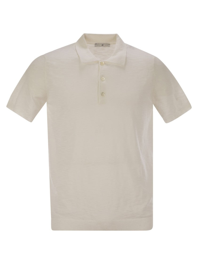 Pt Torino Cotton Polo Shirt With Short Sleeves