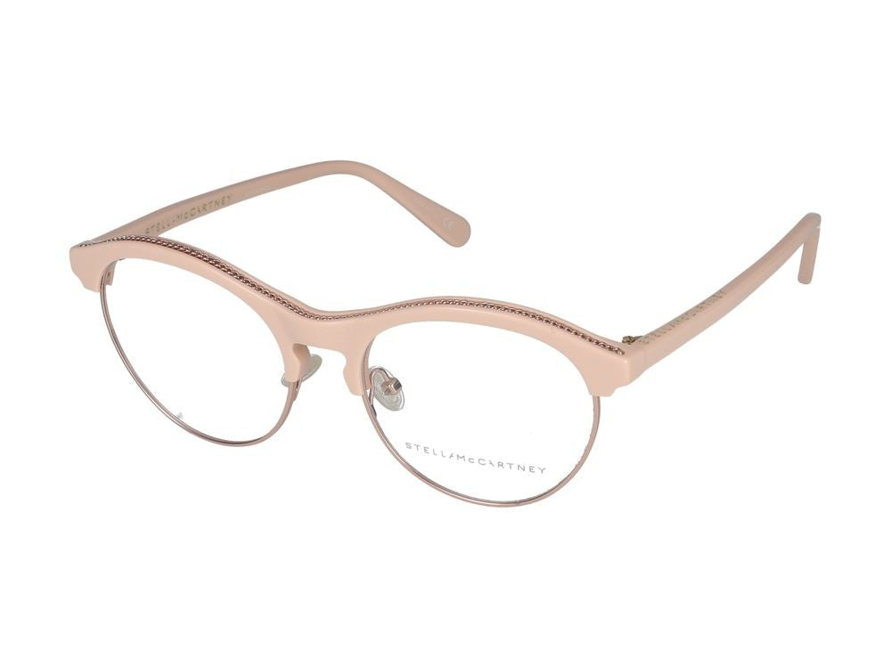 Stella Mccartney Eyeglasses Sc0220o 003 Gold Pink Transparent 51/17/140