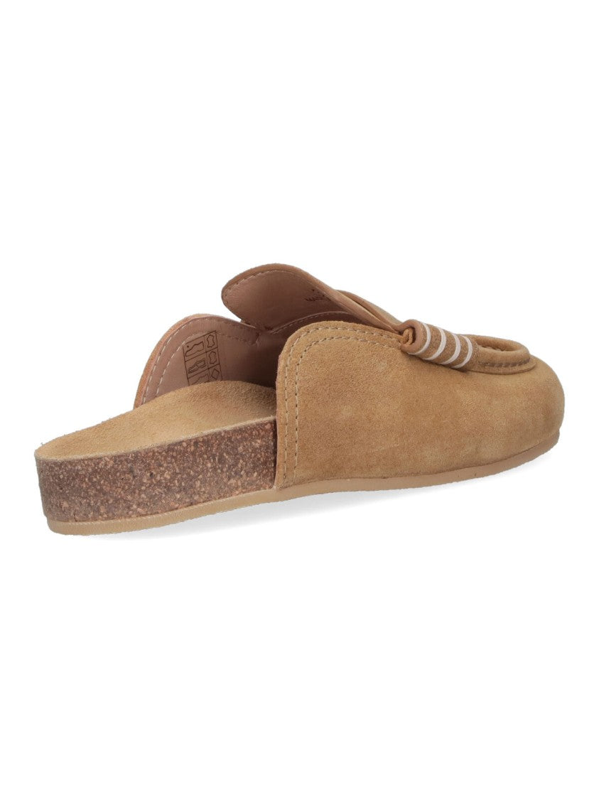 J. W. Anderson Light Brown Suede Slip-On Mules