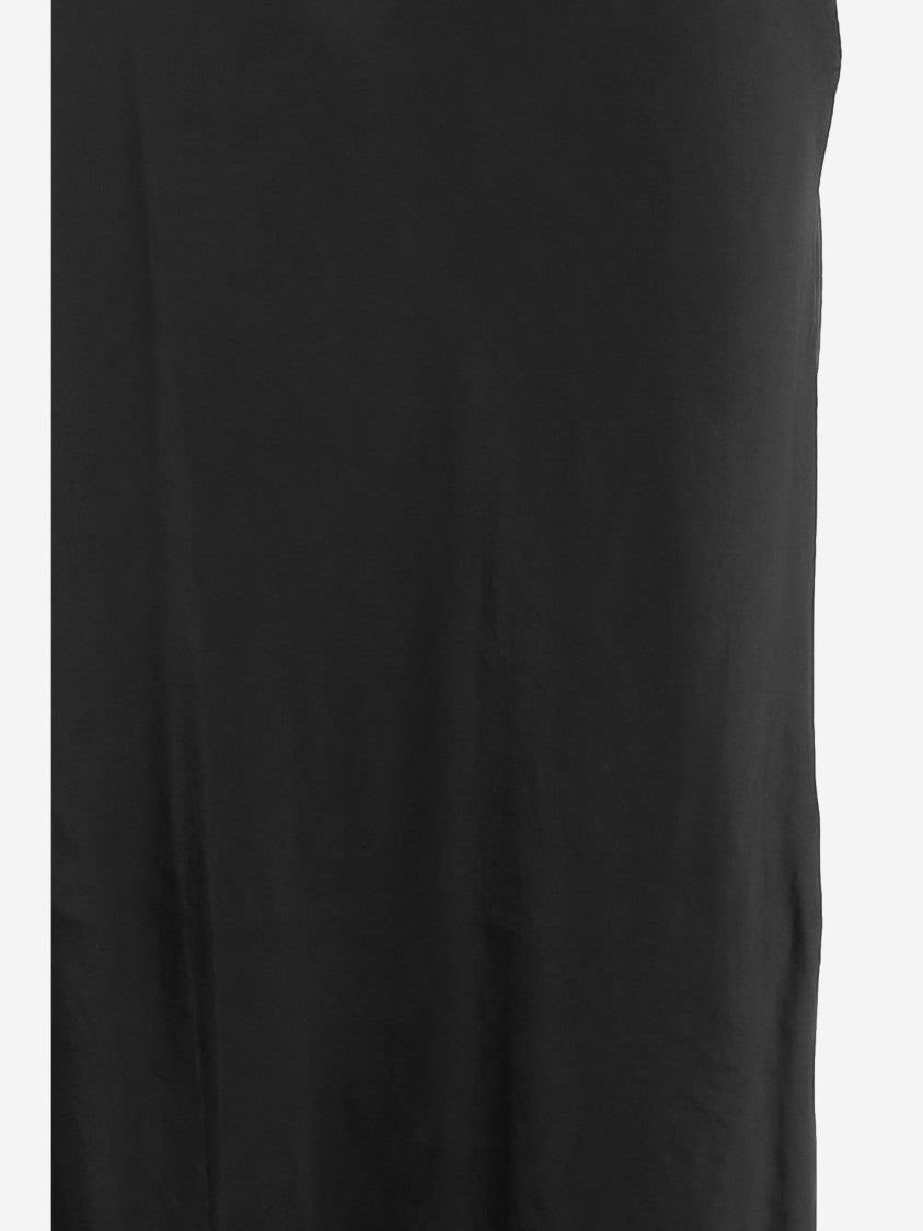 Vince Flared Maxi Skirt With Side Slit And Zip Closure