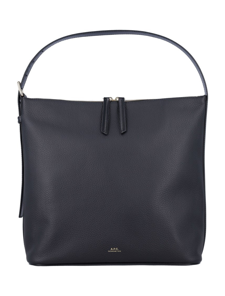 A.P.C. Sac Vera Structured Black Handbag