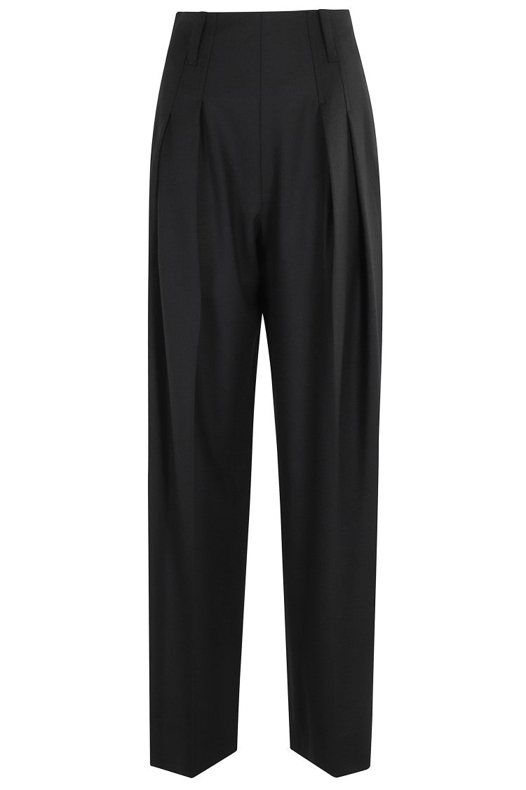 Victoria Beckham Black Chinched Pants