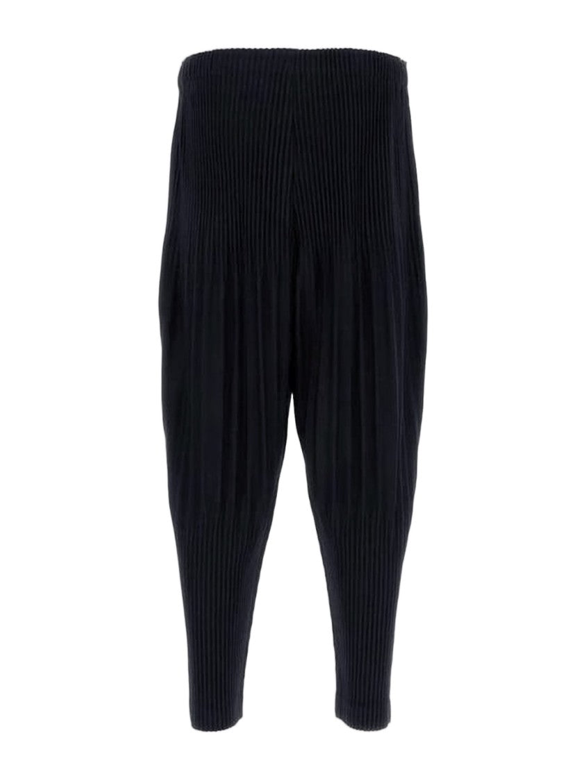 Homme Plissé Issey Miyake Pleated Tapered Jogger Pants With Elastic Waistband
