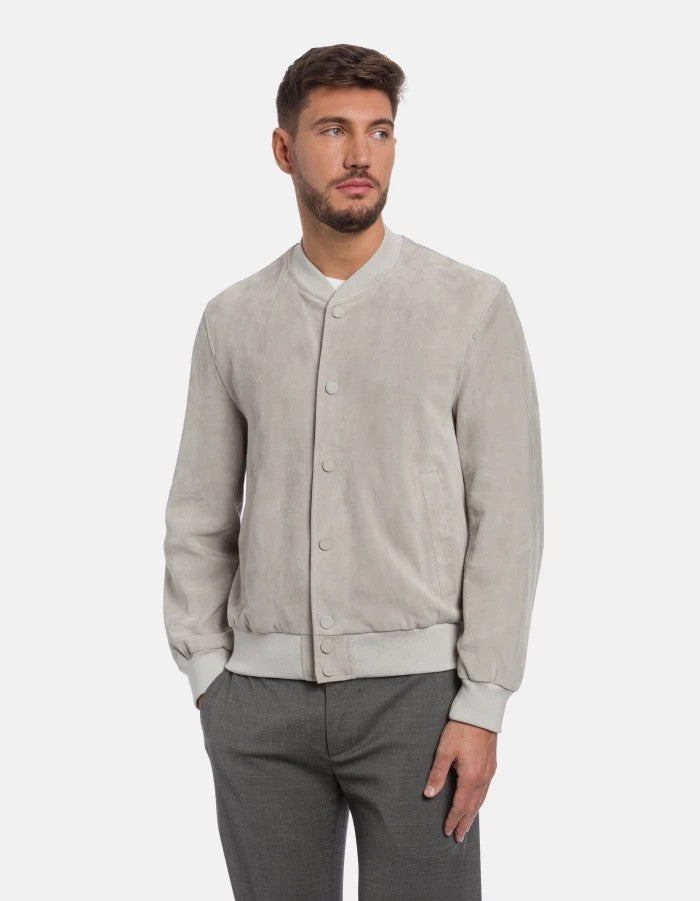 Dondup Soft Suede Jacket And Relaxed Fit