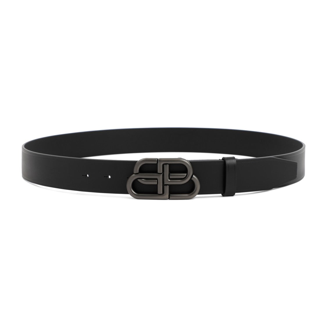 Balenciaga Black Leather Belt