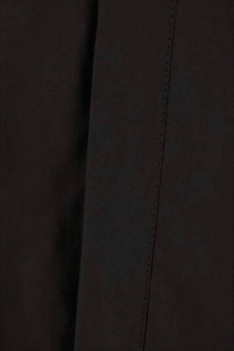 Ami Paris Structured Black Midi Dress With Concealed Closure