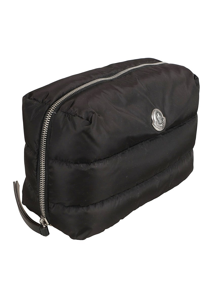 Moncler Padded Quilted Nylon Pouch With Zip Closure