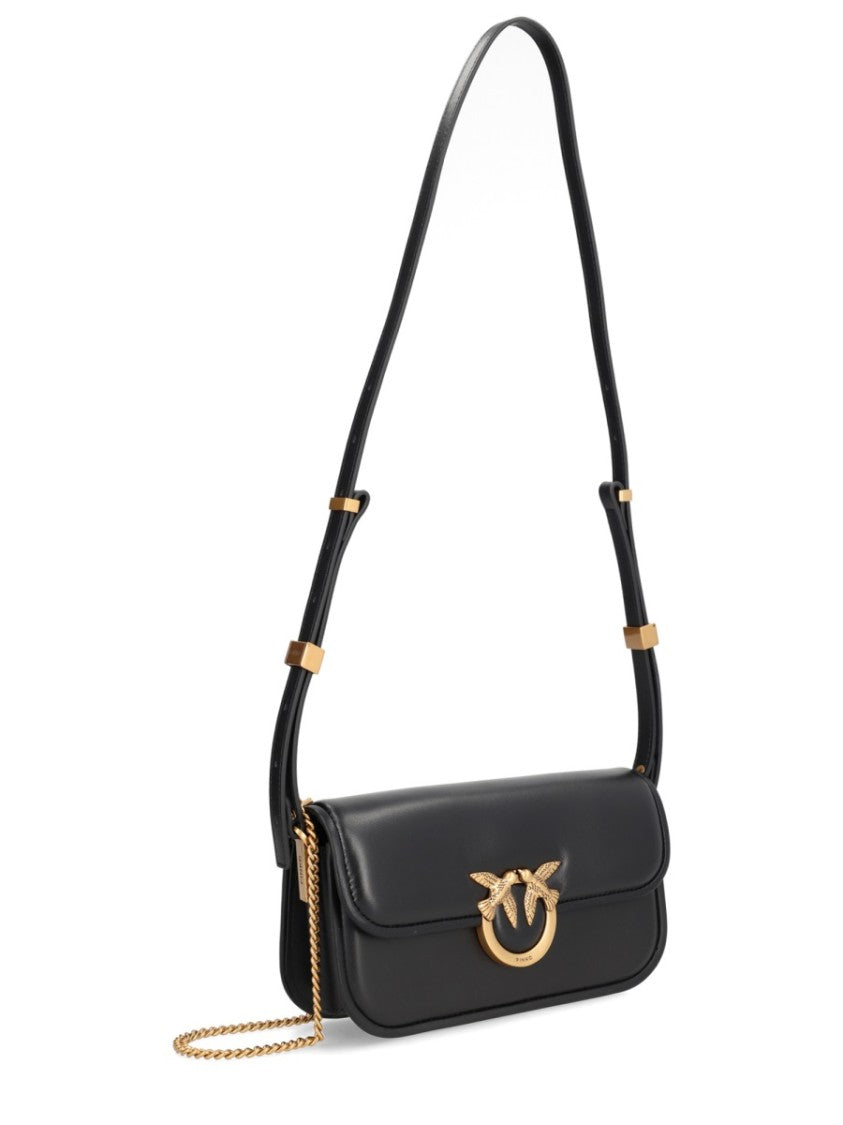 Pinko Love Gold Clasp Mini Shoulder Bag