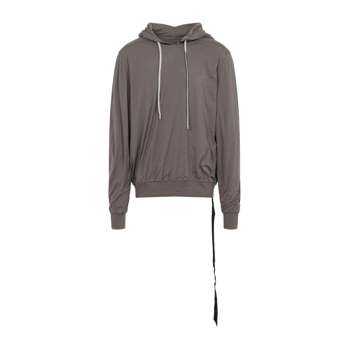 Drkshdw By Rick Owens Draped Grey Cotton Sweatshirt
