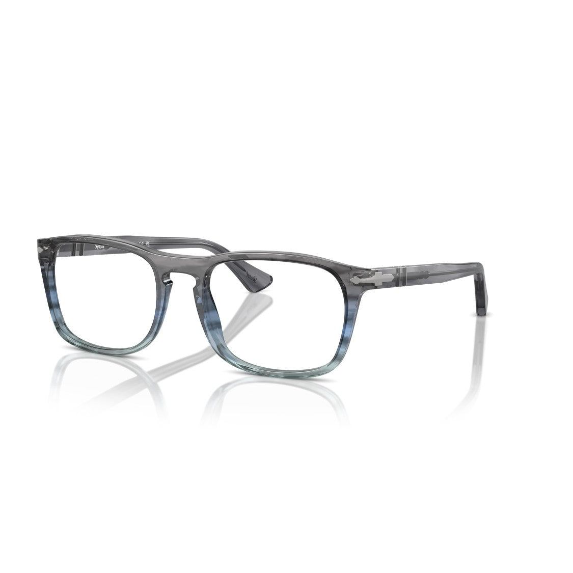 Persol 0Po3344v Rectangular Acetate Eyeglasses With Keyhole Bridge