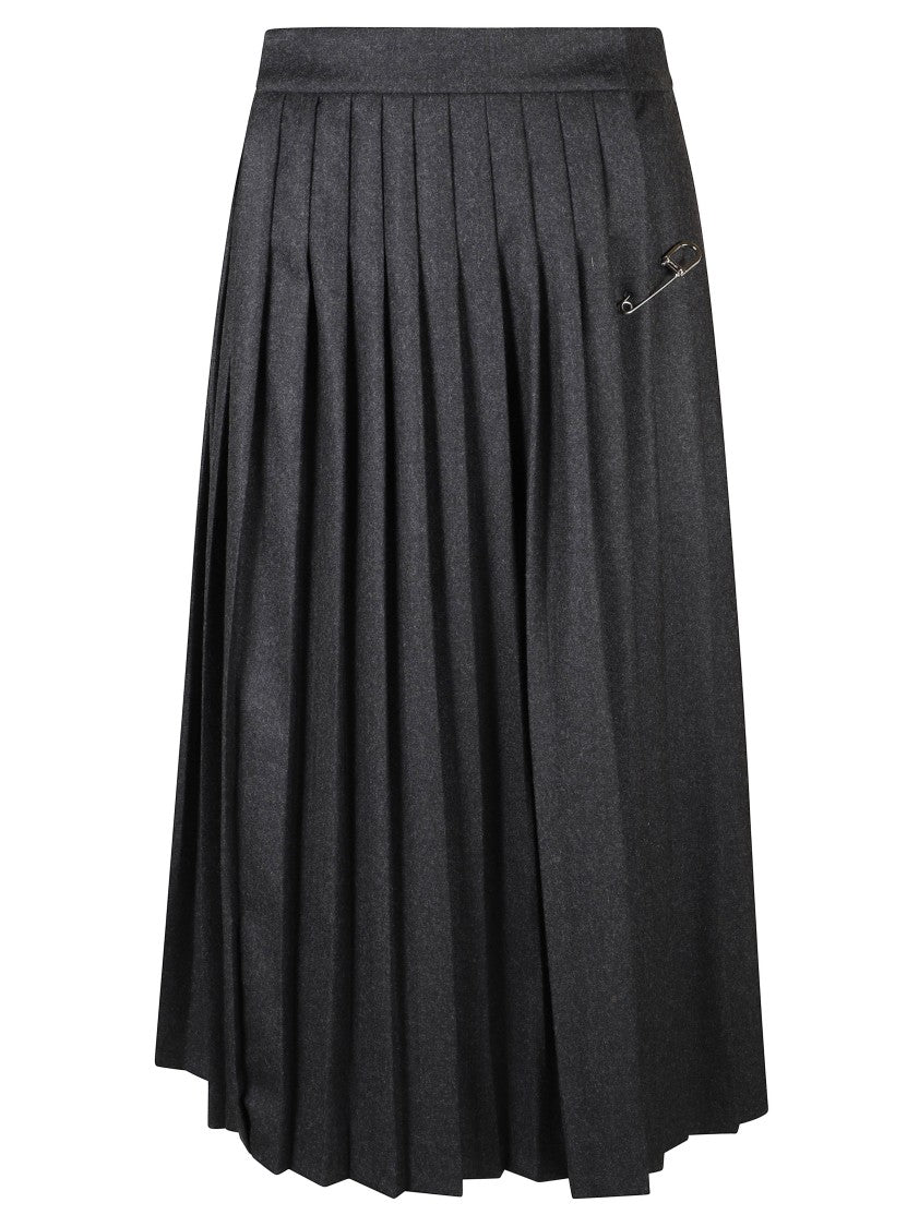 Prada Pleated High-Waisted Skirt