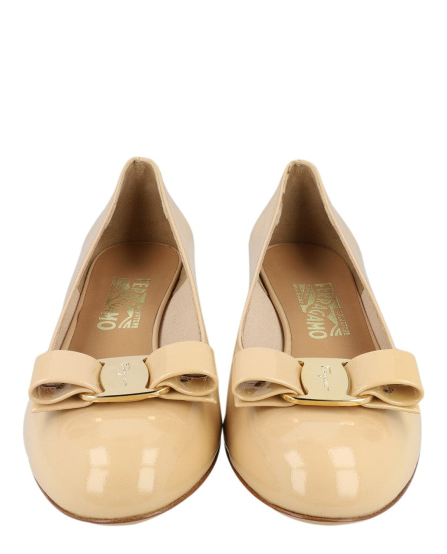Ferragamo Vara 1 Patent Leather Pumps - Narrow Width