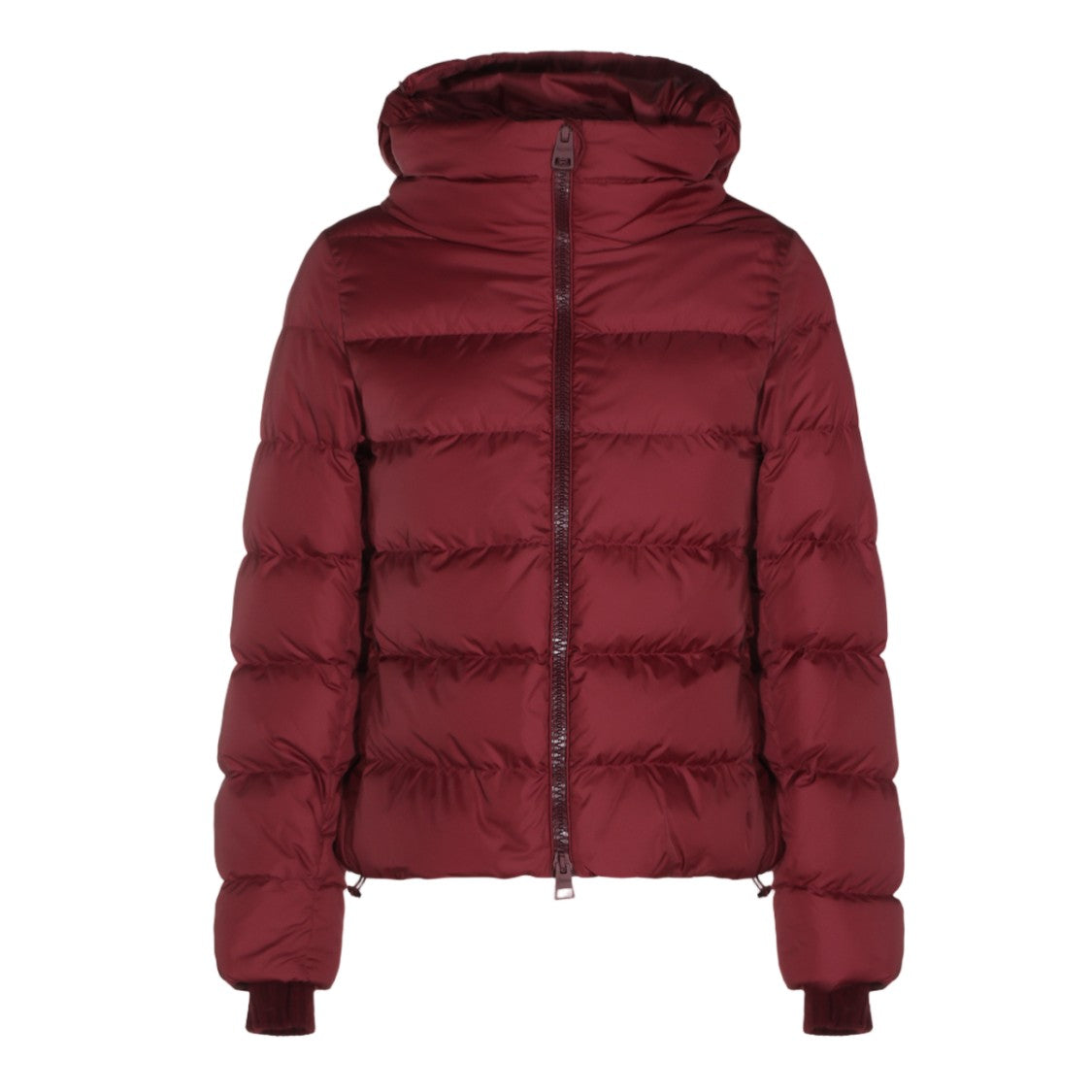 Herno High Collar Adjustable Hem Quilted Down Coat