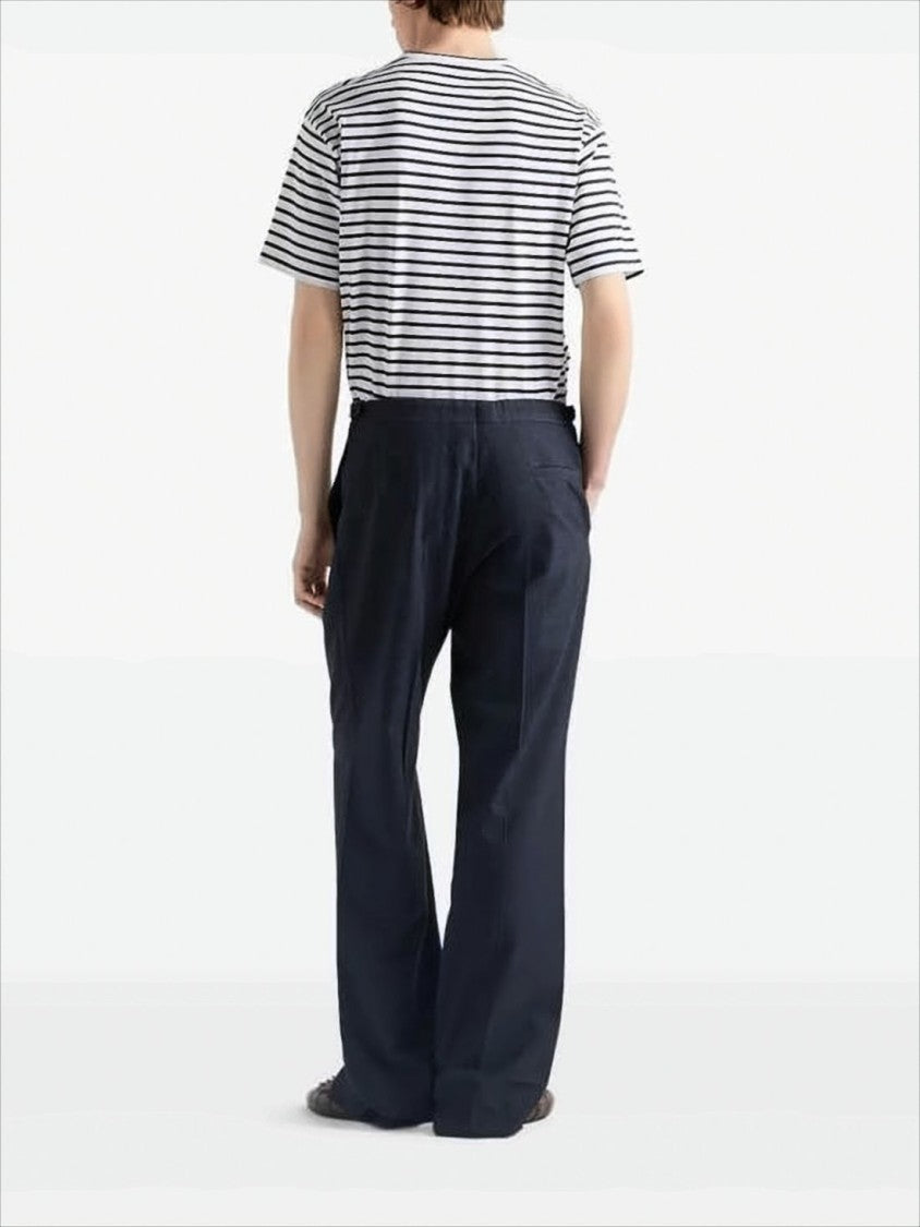 Prada Horizontal Stripe Short-Sleeved Prada T-Shirt