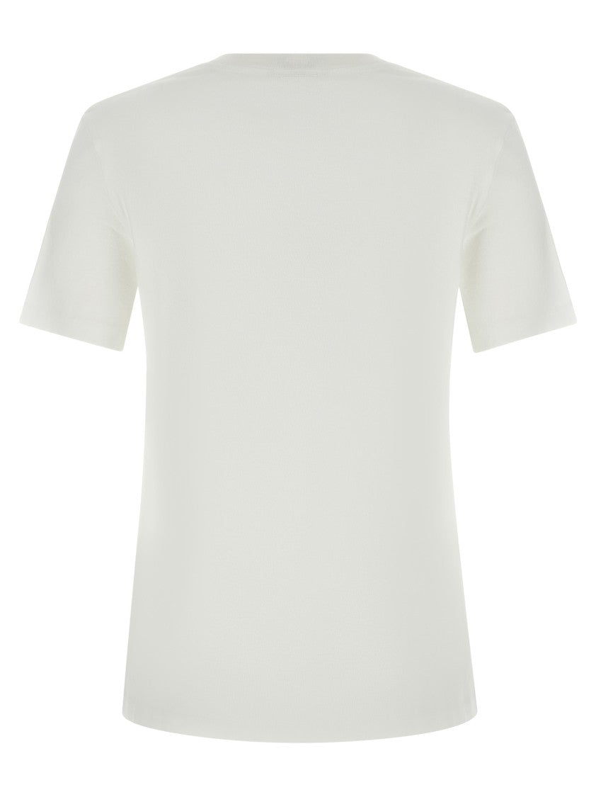 Chloé Organic Cotton T-Shirt With Faded Horse Print