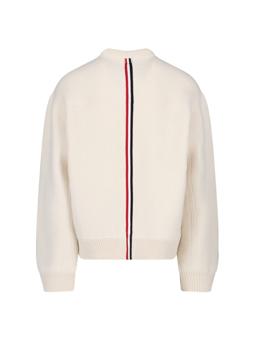 Thom Browne "Girocollo" Sweater – Off White