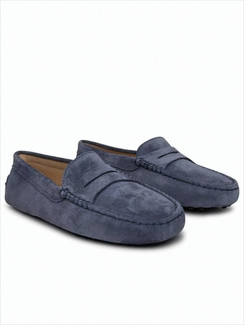 Tod's Suede Penny Loafers With Signature Rubber Pebbles