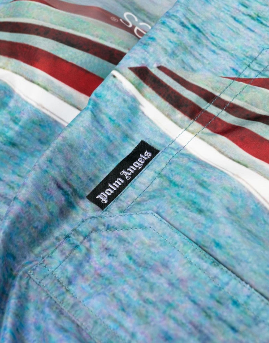 Palm Angels Getty Speedyboat Logo Swim Shorts