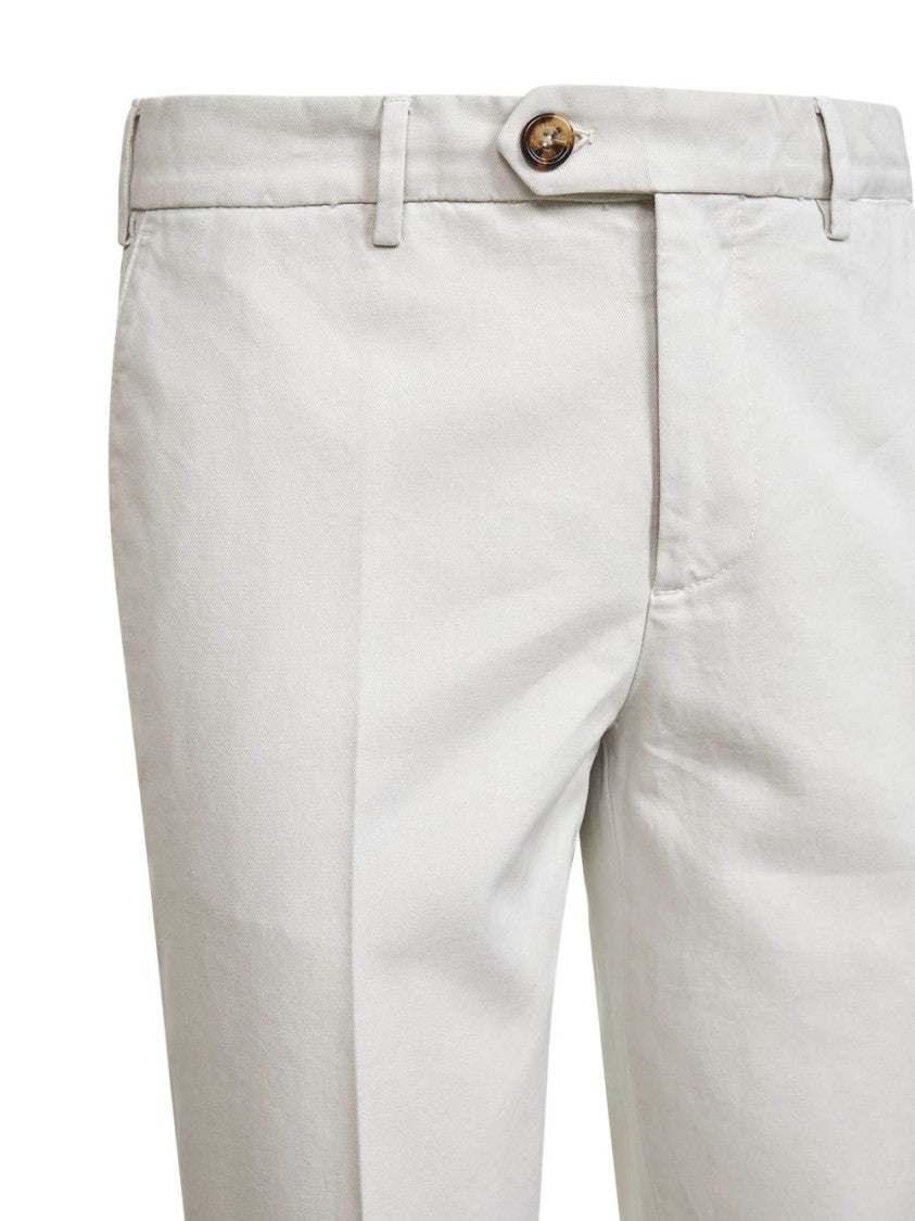Brunello Cucinelli Tailored Grey Trousers With Classic Straight Leg Design