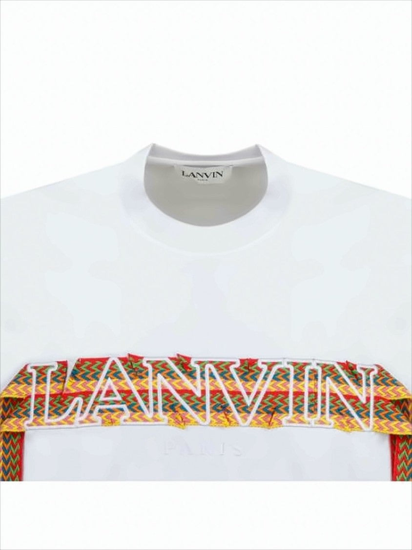 Lanvin Short-Sleeved T-Shirt With Bold Graphic Design