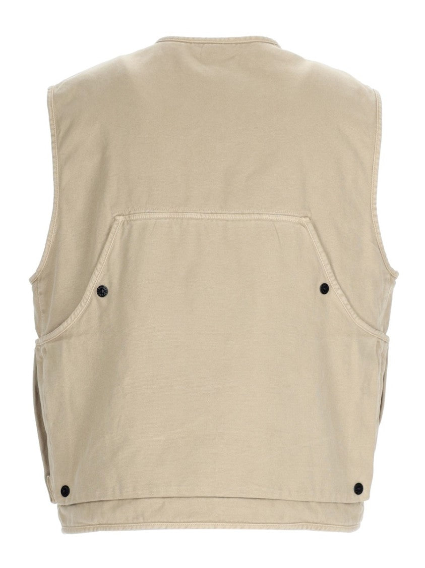 Stone Island Oversized Quilted Lining Cotton Vest