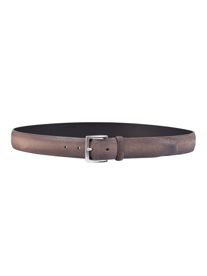 Claudio Orciani Matte Brown Calf Leather Belt