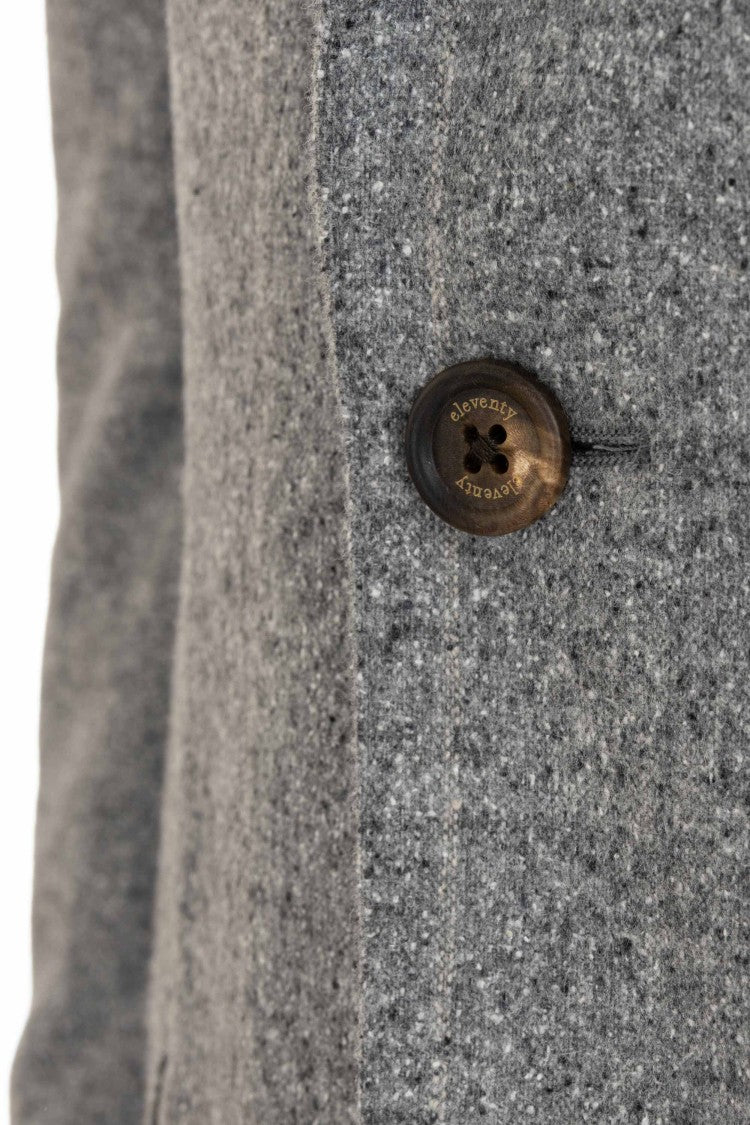 Eleventy Double-Breasted Wool-Silk Pinstripe Suit
