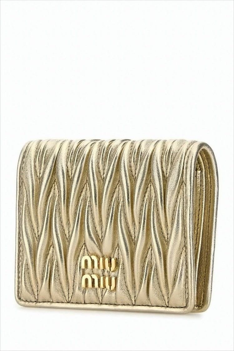 Miu Miu Quilted Napa Leather Wallet