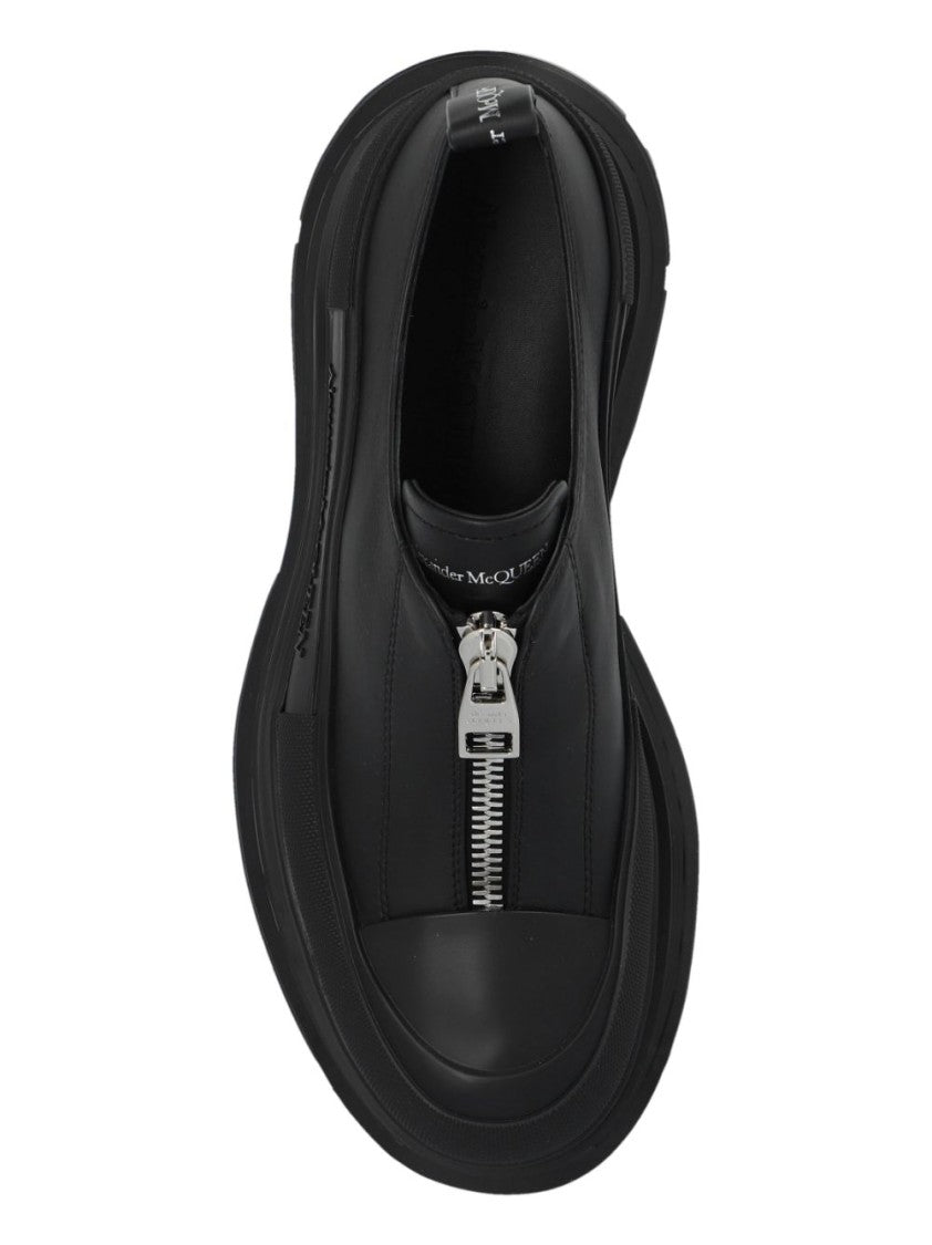 Alexander Mcqueen Logo-Print Zip Sneakers
