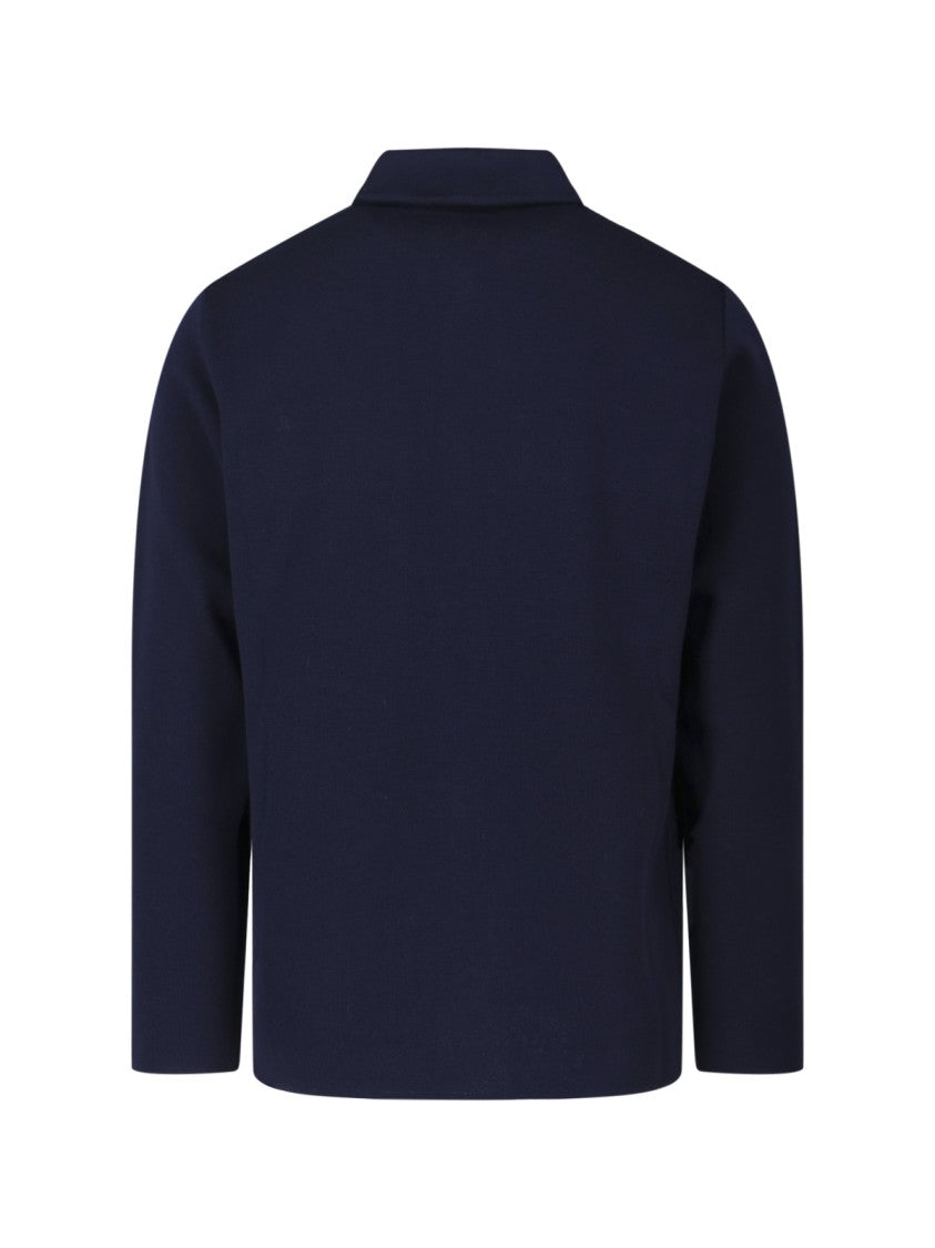 Lardini Virgin Wool Jacket – Navy Blue