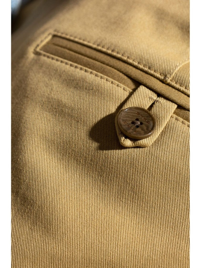 Etro Tailored Stretch-Cotton Chinos With Concealed Fastening