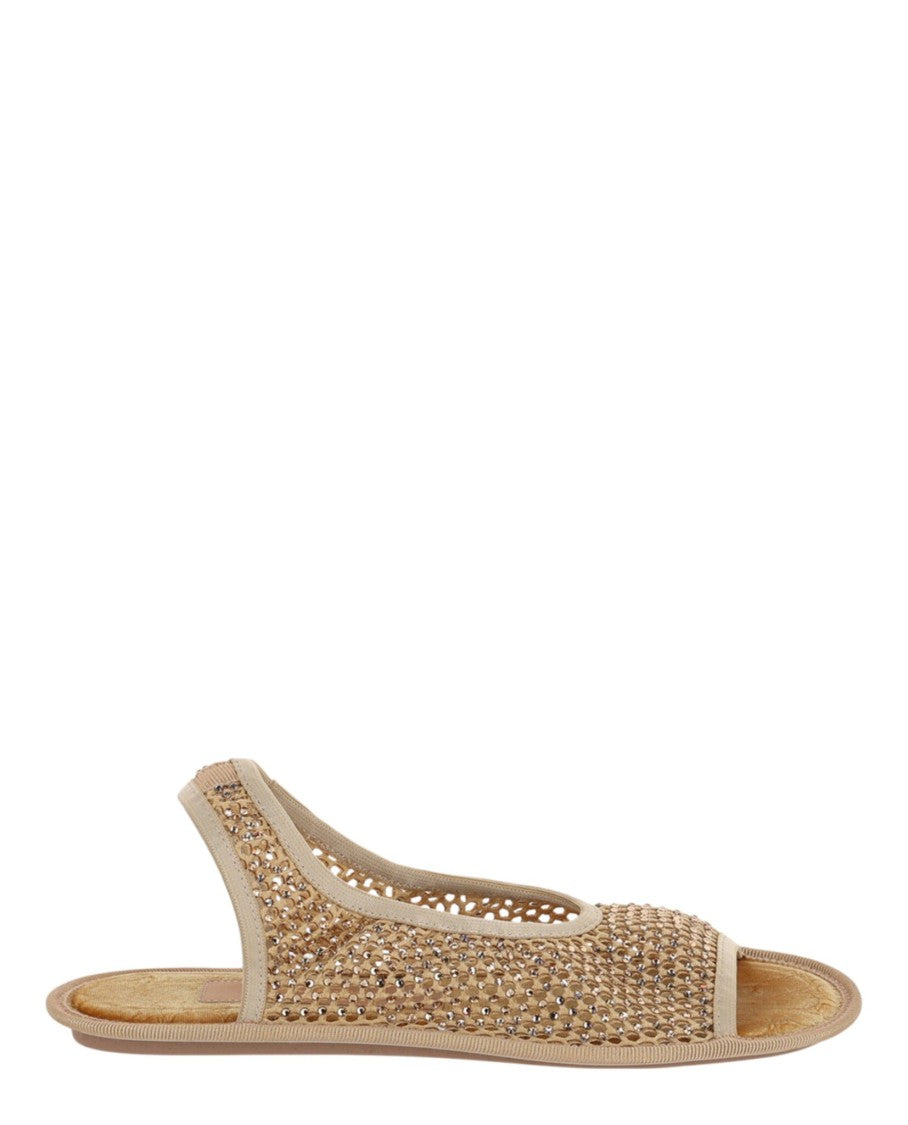 Ferragamo Anio Crystal Embellished Slingback Sandals