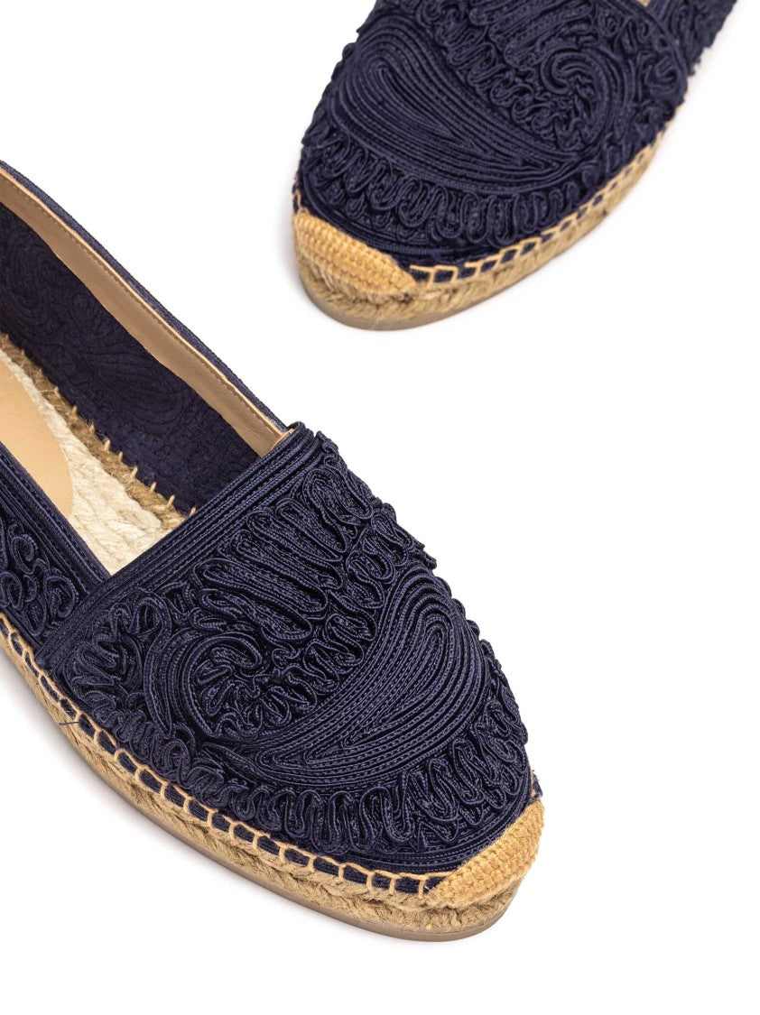 Etro Espadrilles With Intricate Paisley Embroidery And Jute Sole