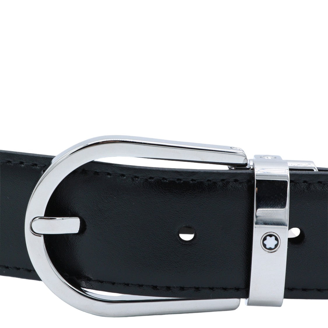 Montblanc Black Leather Belt