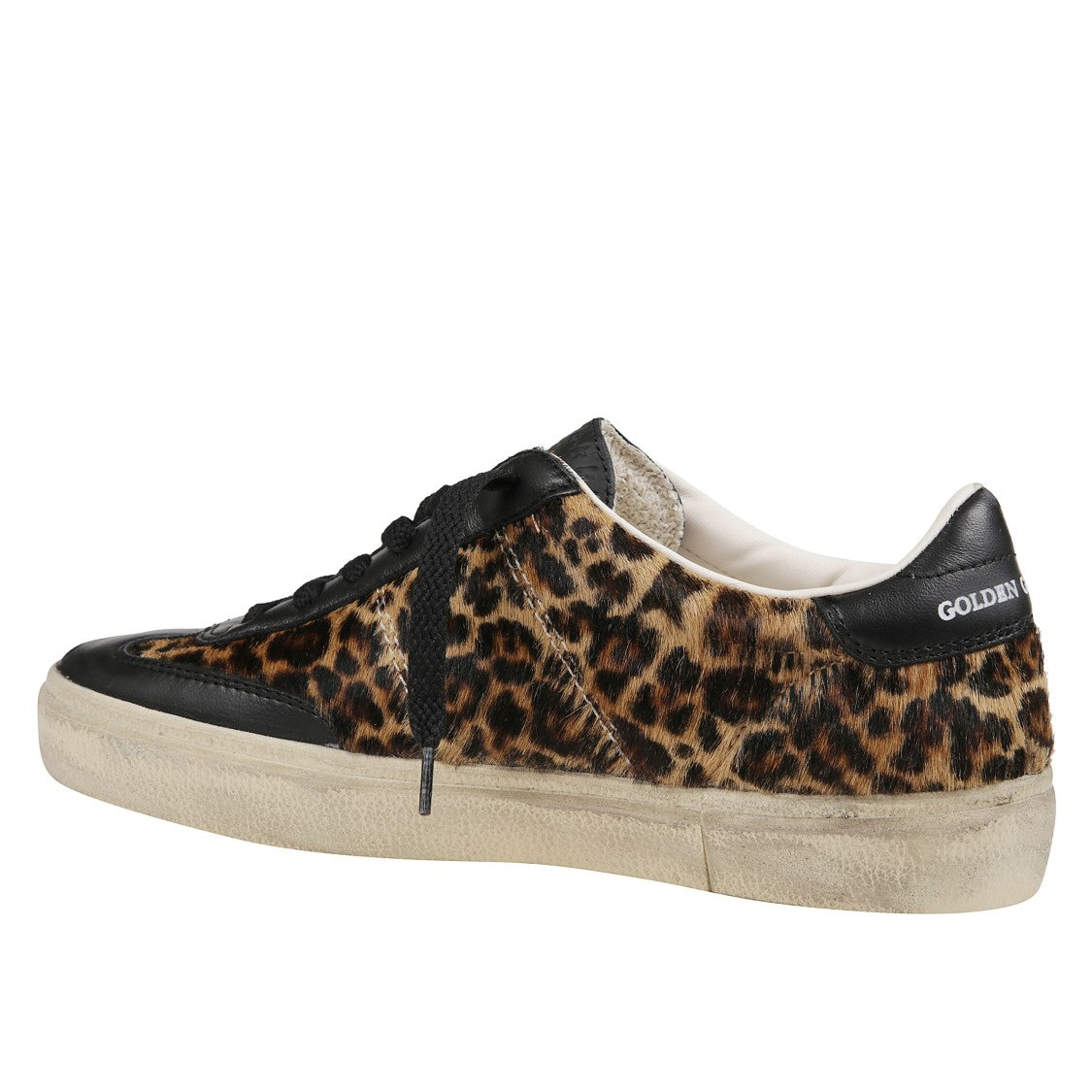 Golden Goose Leather Sneakers With Croc-Effect Detail