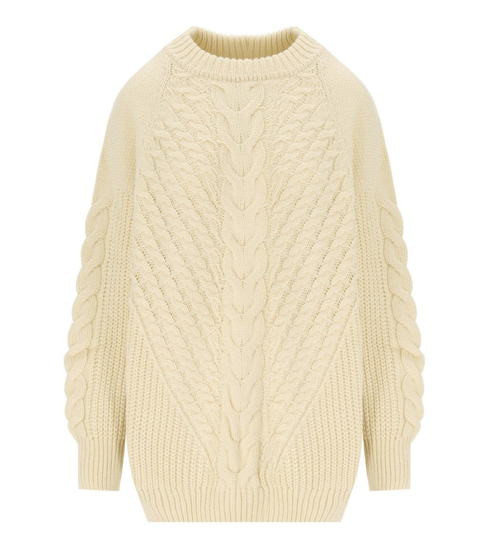 Essentiel Antwerp Grive Ecru Crewneck Sweater