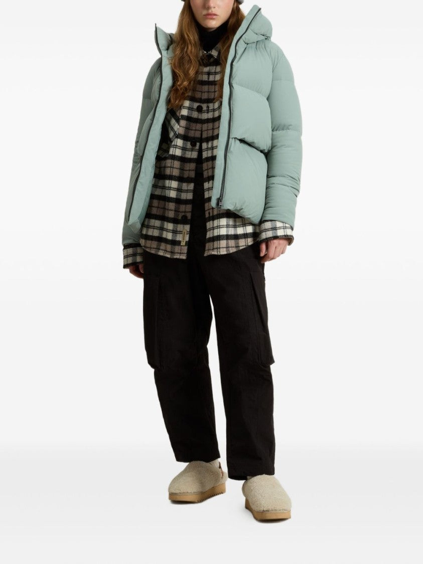 Woolrich High-Collar Puffer Jacket With Horizontal Quilting