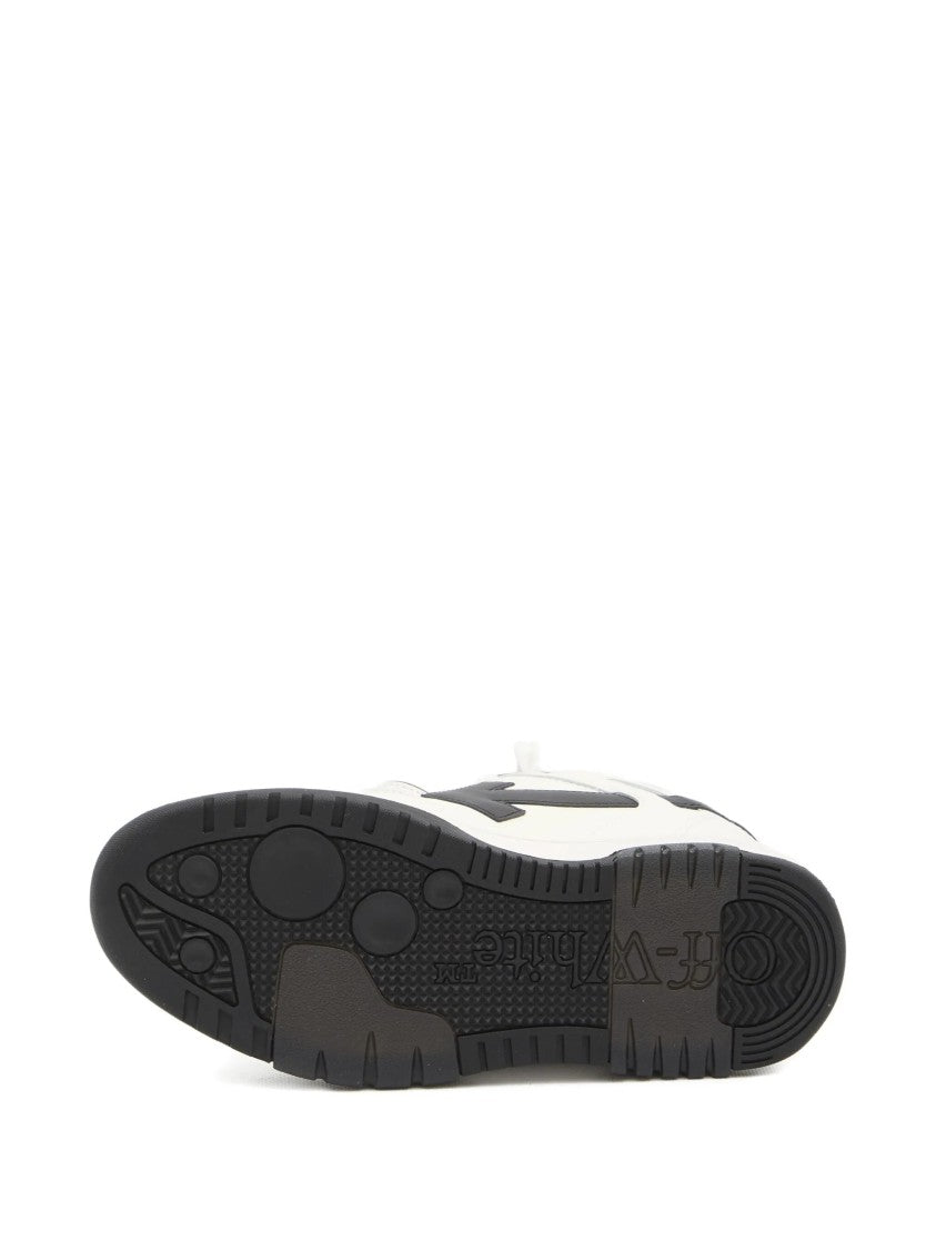 Off-White Calf Leather Low-Top Sneakers With Contrasting Arrow Motifs