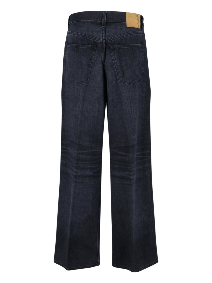 Haikure Candy Black Tencel Wide Jeans – Black