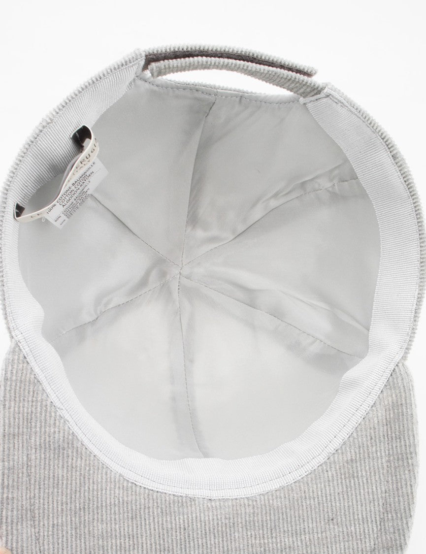 Le Tricot Perugia Rib Knit Grey Cap