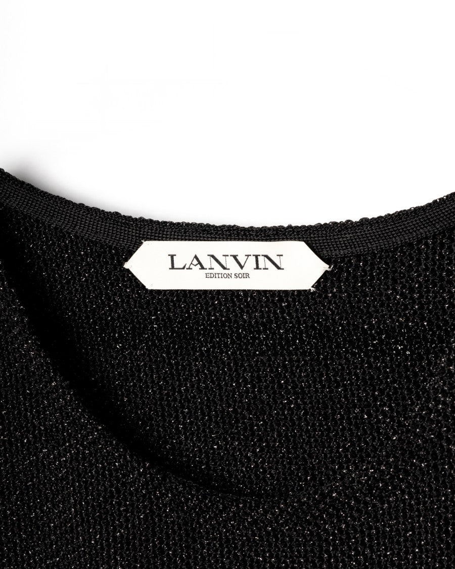 Lanvin Fitted Black Evening Dress
