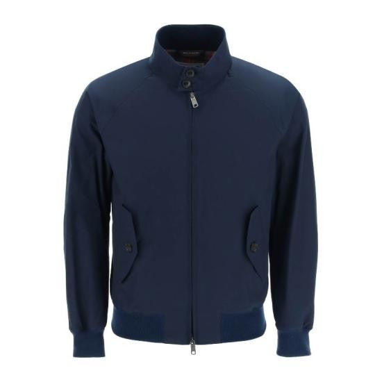 Baracuta Classic Stand Collar Jacket With Button Closure And Zip Fastening