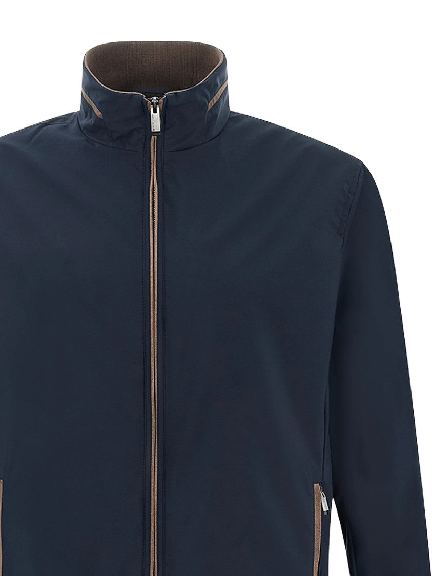 Paul & Shark Deep Navy Giubbotto Typhoon High Collar Jacket