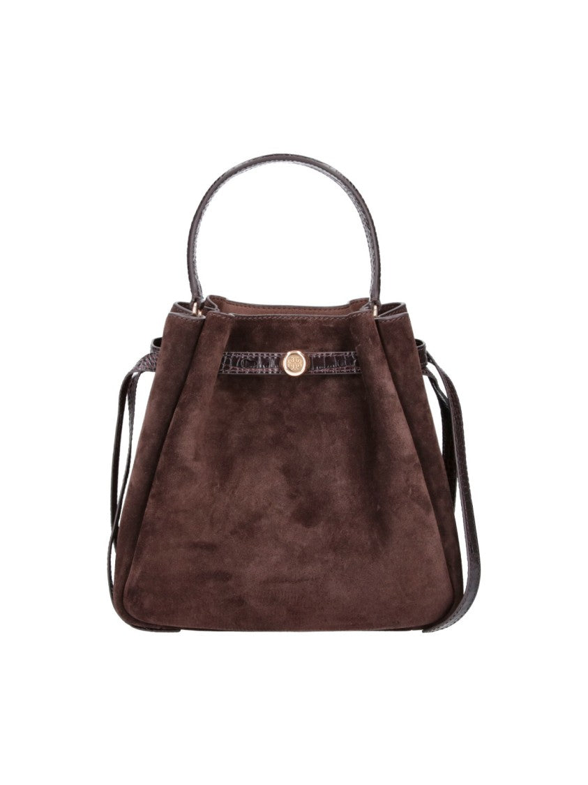 Tory Burch Brown Romy Suede Bucket Bag